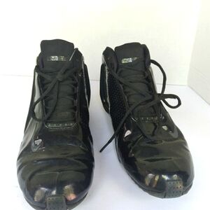 Black Patent‎ Leather Athletic Dance Sneakers Performance Shoes Mid-Top